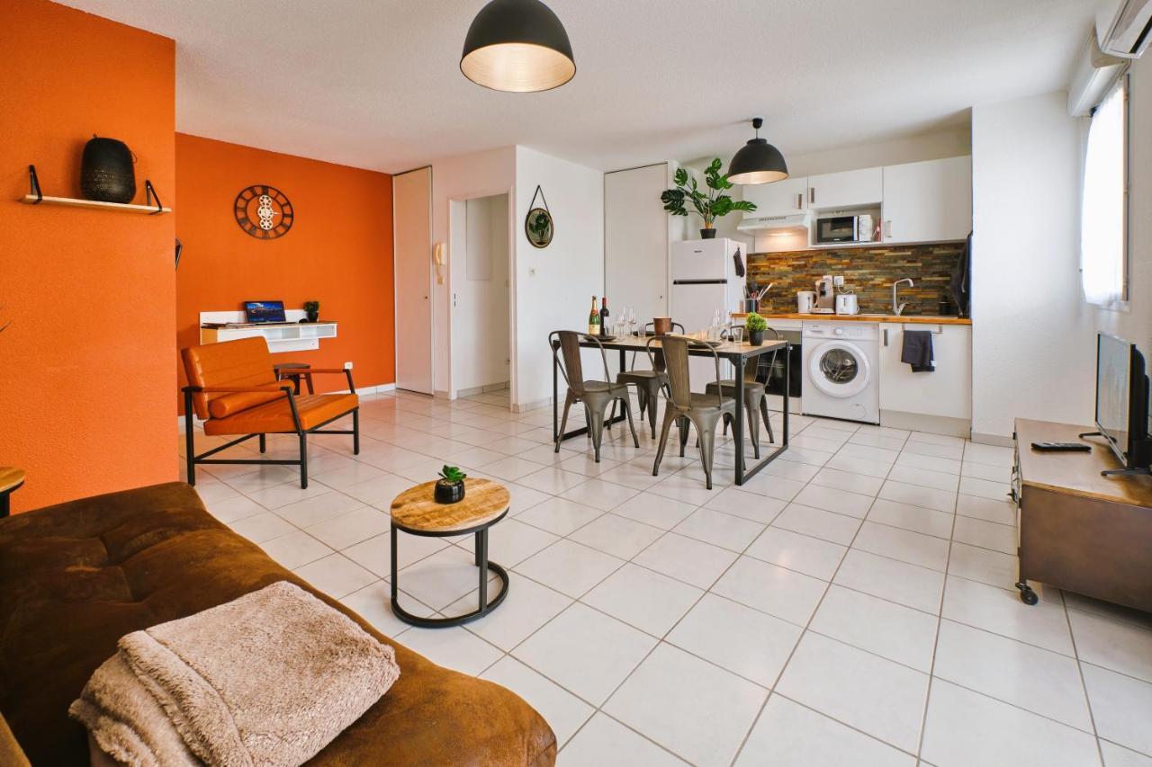 Tout Confort ! Calme, Climatisation, Piscine, Parking Gratuit, Grande Terrasse, Netflix, Wifi Carcassonne Bagian luar foto
