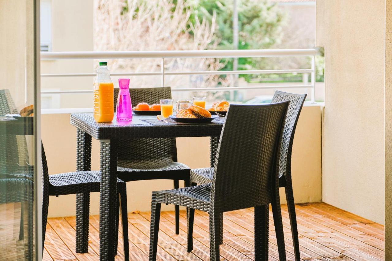 Tout Confort ! Calme, Climatisation, Piscine, Parking Gratuit, Grande Terrasse, Netflix, Wifi Carcassonne Bagian luar foto