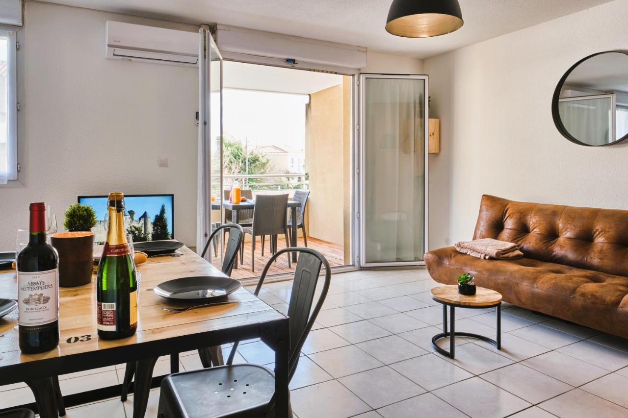 Tout Confort ! Calme, Climatisation, Piscine, Parking Gratuit, Grande Terrasse, Netflix, Wifi Carcassonne Bagian luar foto