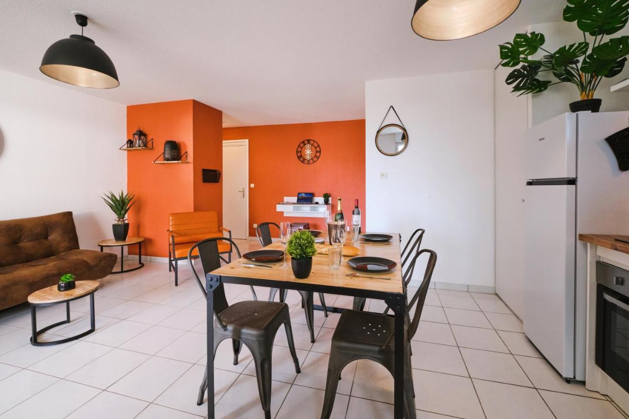Tout Confort ! Calme, Climatisation, Piscine, Parking Gratuit, Grande Terrasse, Netflix, Wifi Carcassonne Bagian luar foto